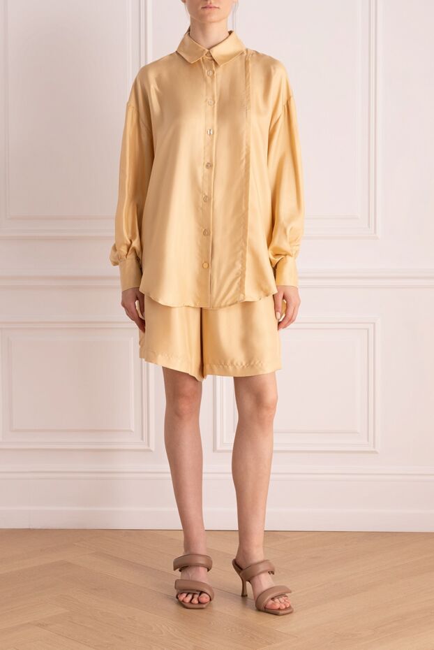 Max&Moi suit with silk shorts for women beige 168234 - photo 2
