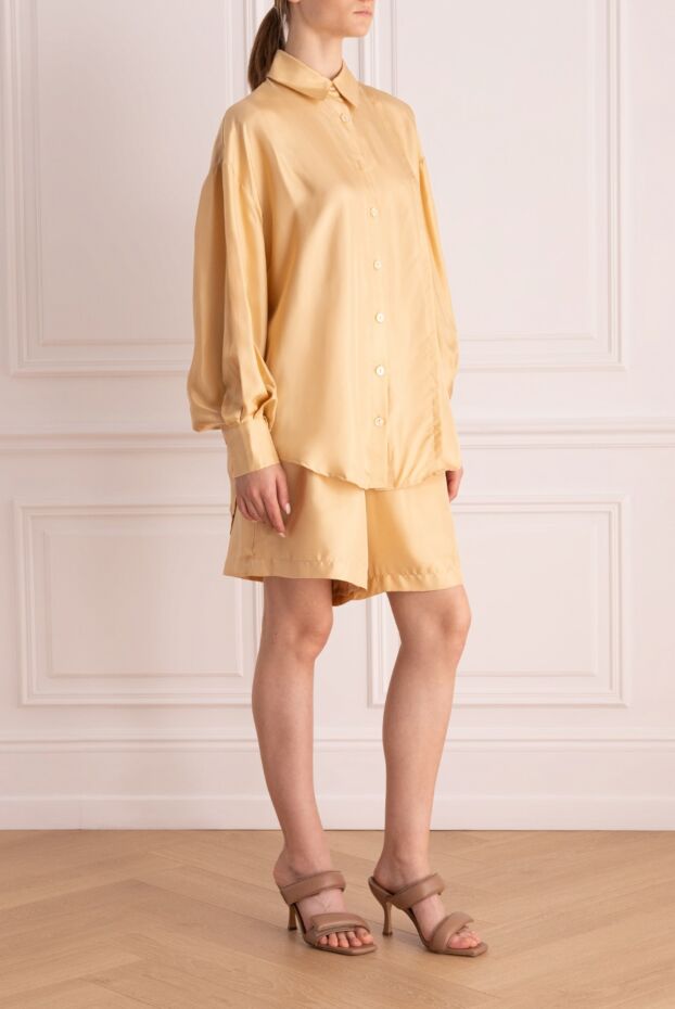 Max&Moi suit with silk shorts for women beige 168234 - photo 3