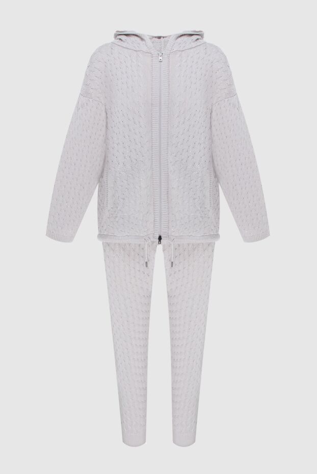 Panicale women's cotton tracksuit with textured knit and zipper 168284 - photo 1