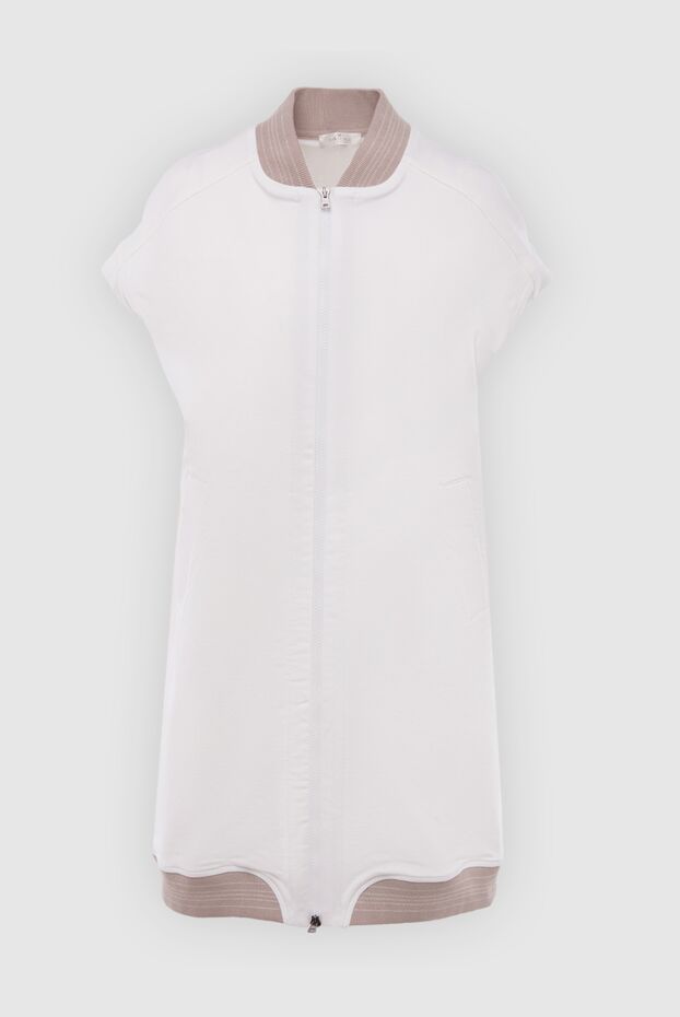 Panicale white zip-up dress with contrast inserts women's 168297 - photo 1