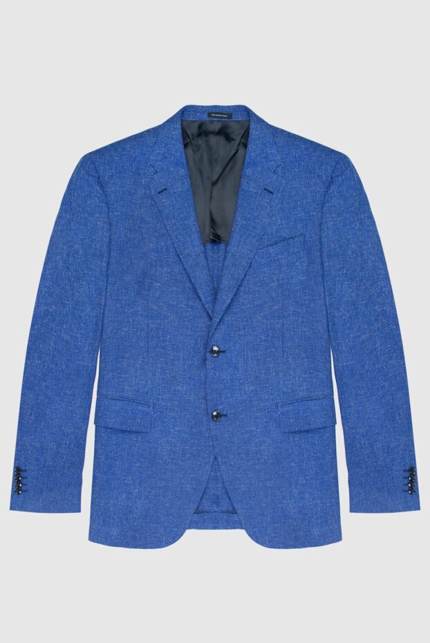 Sartoria Latorre cornflower blue melange jacket made of lightweight wool cloth with classic lapels 168517 - photo 1
