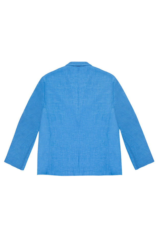 Sartoria Latorre blue wool and linen jacket for men 168521 - photo 2