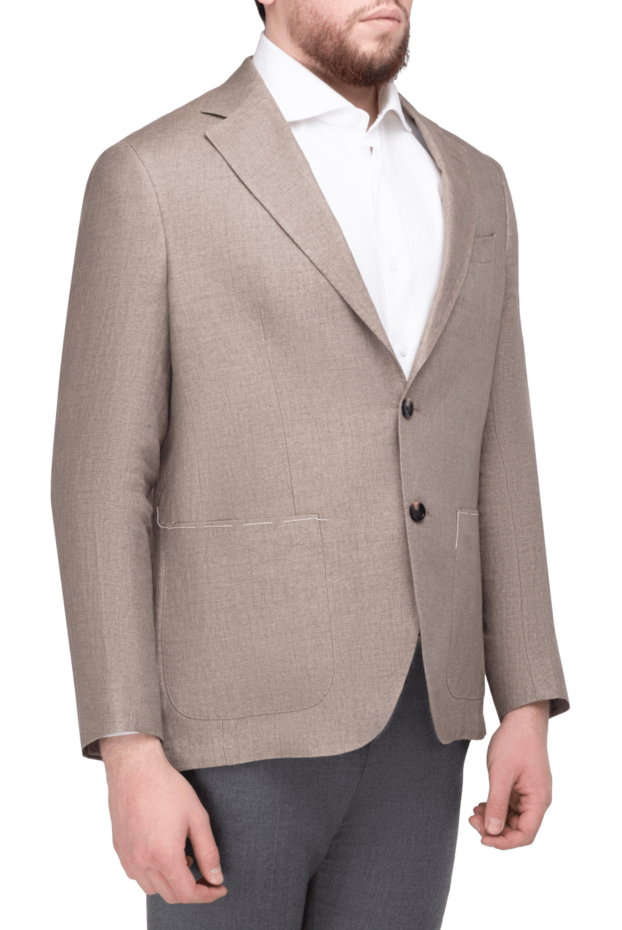 Sartoria Latorre beige linen jacket for men 168522 - photo 3