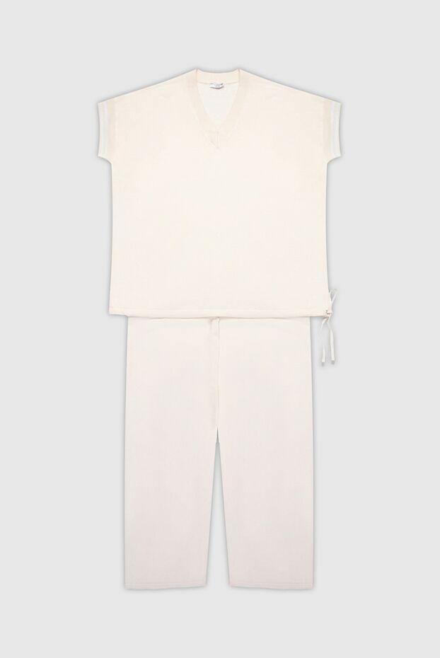 Peserico walking suit made of linen and cotton beige for women 168667 - photo 1