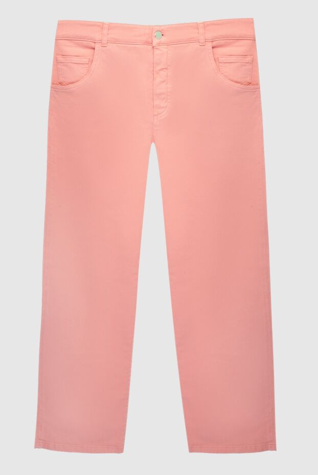 Loro Piana pink linen and cotton jeans for women 168819 - photo 1