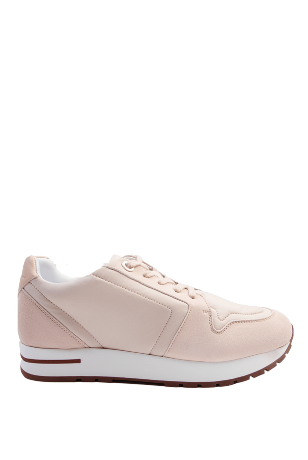 Loro Piana women's sneakers with stitching and contrasting inserts pink 168824 - photo 1