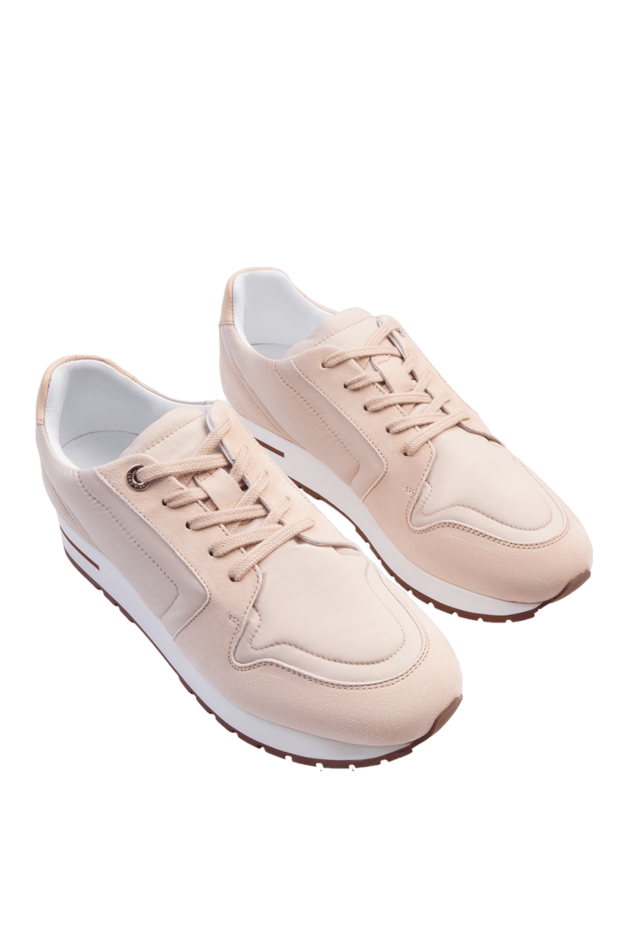 Loro Piana women's sneakers with stitching and contrasting inserts pink 168824 - photo 3