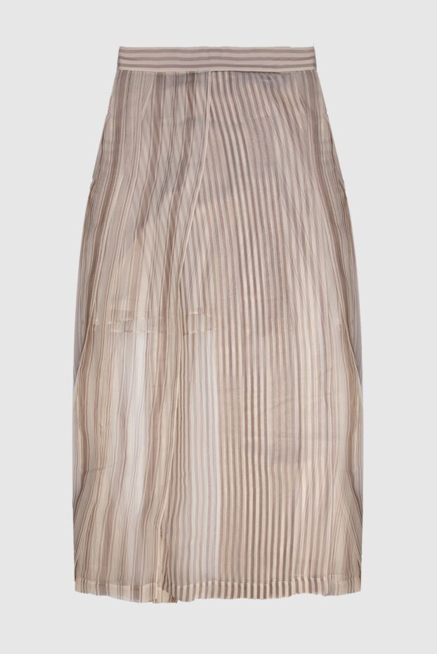 Brunello Cucinelli beige silk skirt for women 168906 - photo 1