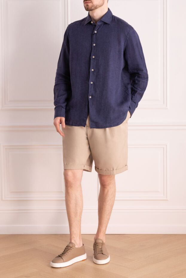 Brunello Cucinelli beige cotton shorts for men 168928 - photo 2