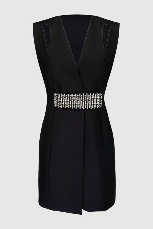 Givenchy платье из шерсти и мохера черное женское 168961 - фото 1