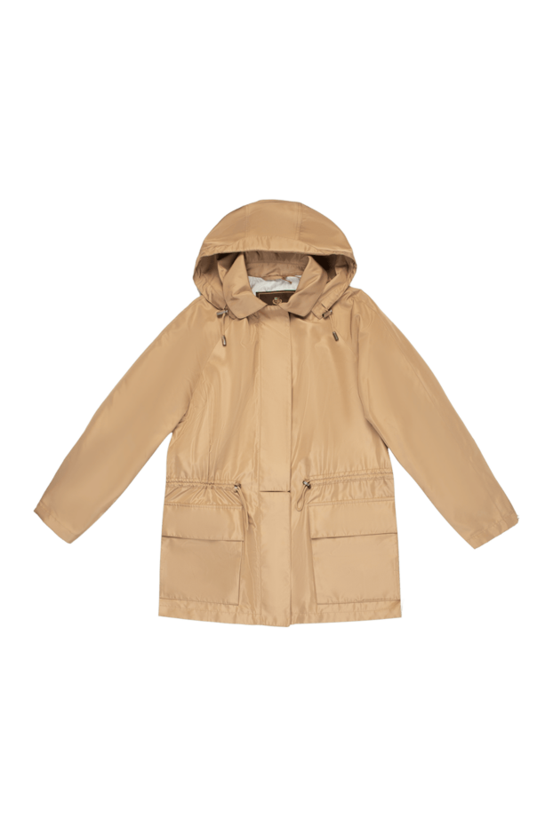Loro Piana куртка из полиэстера и шелка бежевая женская 169026 - фото 1