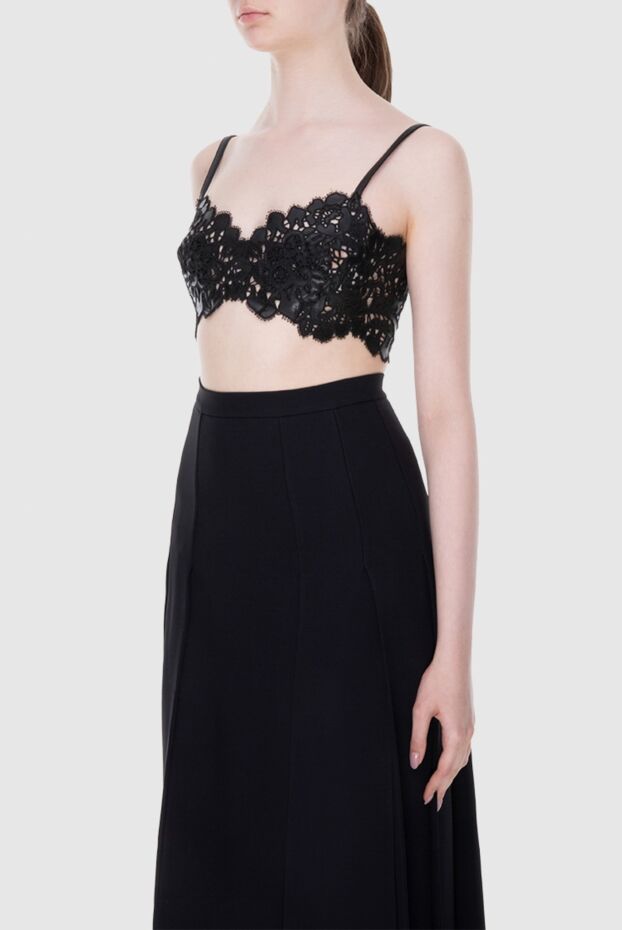 Ermanno Scervino black polyamide top for women 169064 - photo 3