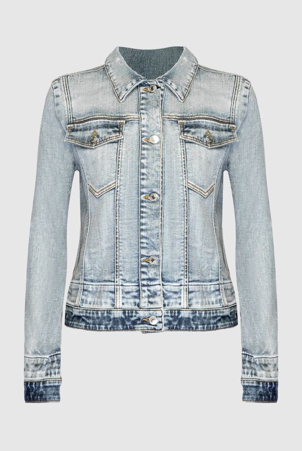 MSGM women's denim jacket made of blue cotton 169140 - photo 1