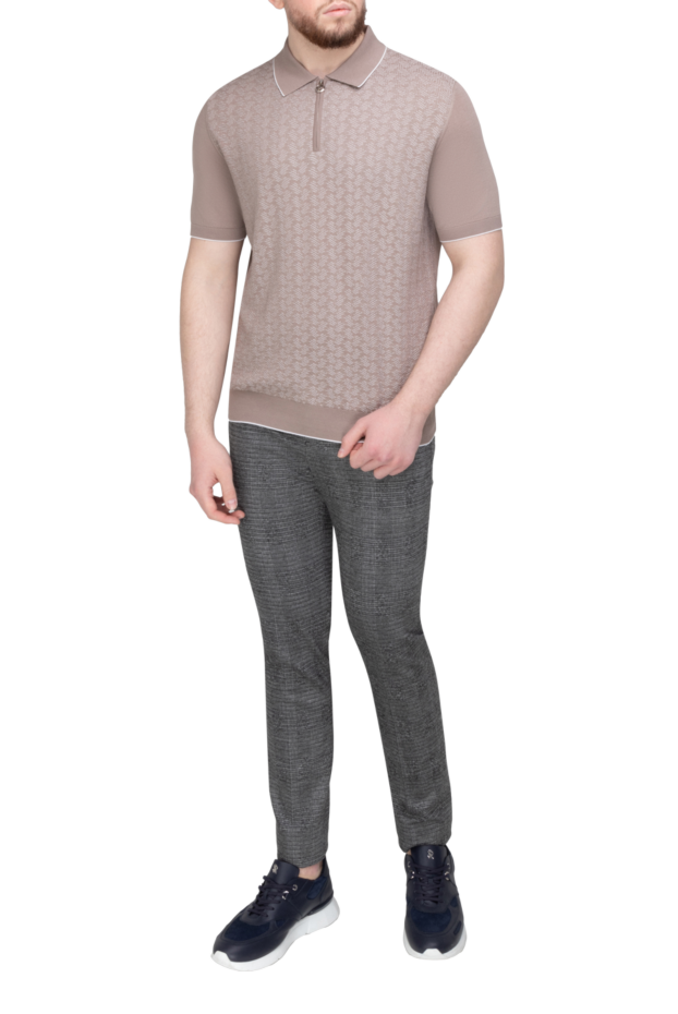 Stefano Ricci brown cotton and silk polo for men 169142 - photo 2