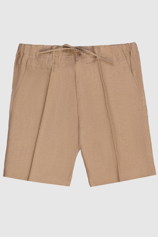 Loro Piana шорты изо льна бежевые мужские 169178 - фото 1