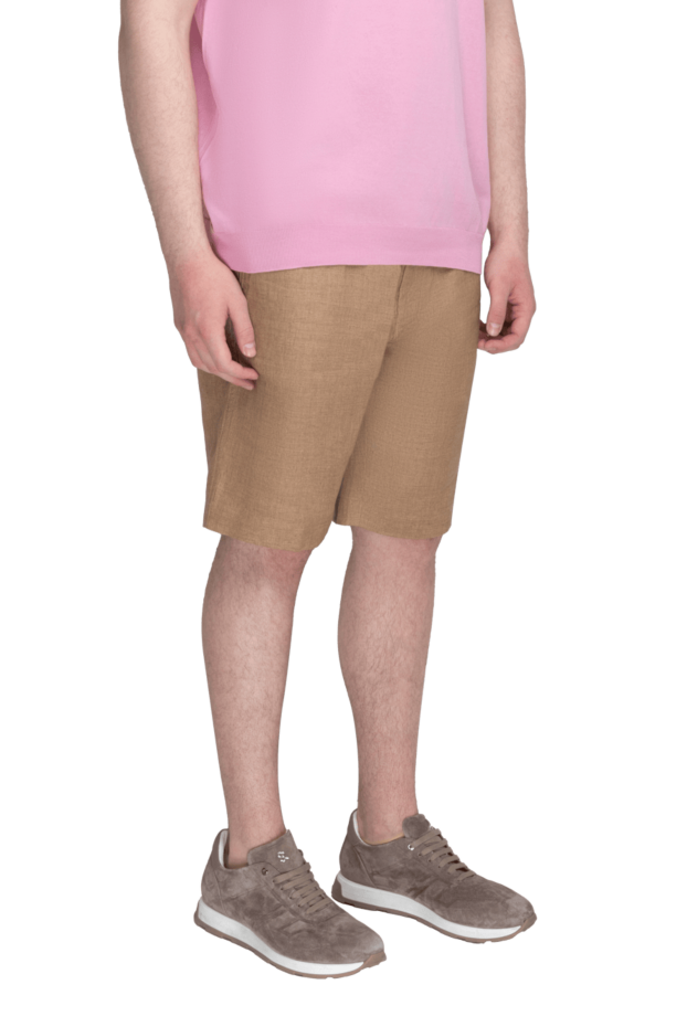 Loro Piana шорты изо льна бежевые мужские 169178 - фото 3