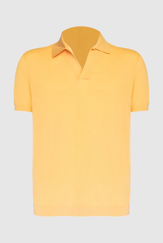 Loro Piana поло из хлопка желтое мужское 169185 - фото 1