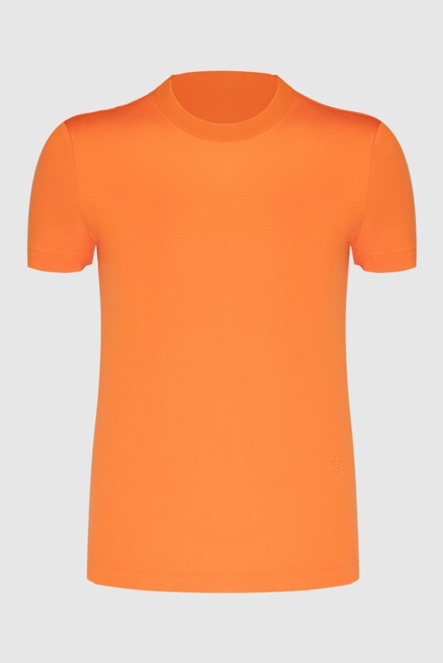 Loro Piana футболка из хлопка насыщенного оранжевого цвета с тиснением
169188 - фото 1