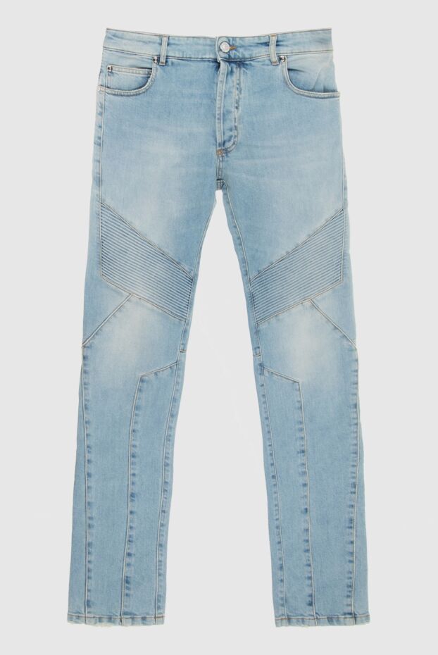 Balmain светло-голубые джинсы с декоративной прострочкой на коленях
169247 - фото 1