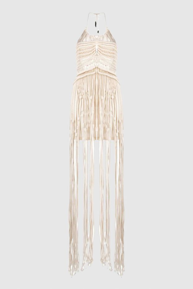 Giuseppe Di Morabito beige dress with macramé tassels women's 169255 - photo 1