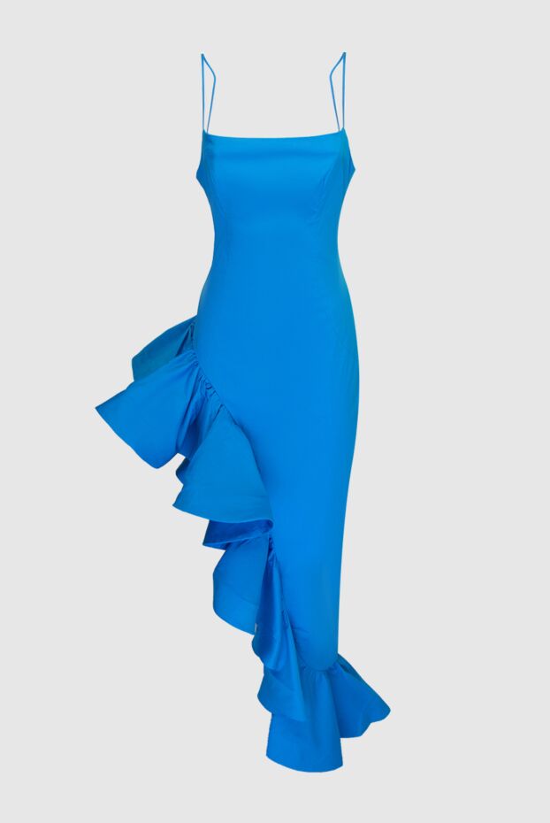 Giuseppe Di Morabito blue dress with an asymmetrical ruffled skirt women's 169261 - photo 1