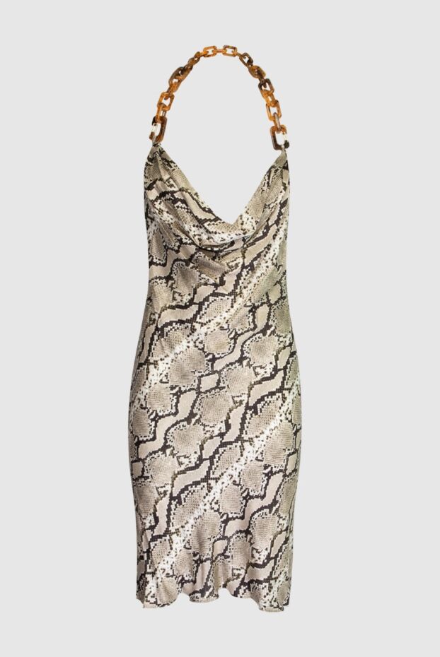 Giuseppe Di Morabito beige dress with a snake pattern on a chain women's 169263 - photo 1
