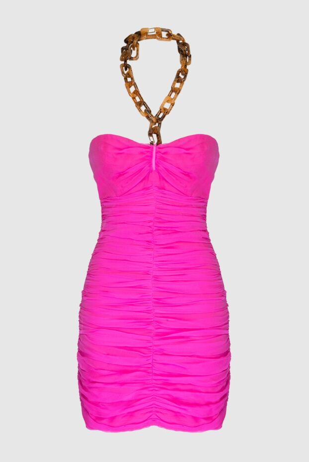 Giuseppe Di Morabito mini silk dress on a chain pink women's 169271 - photo 1
