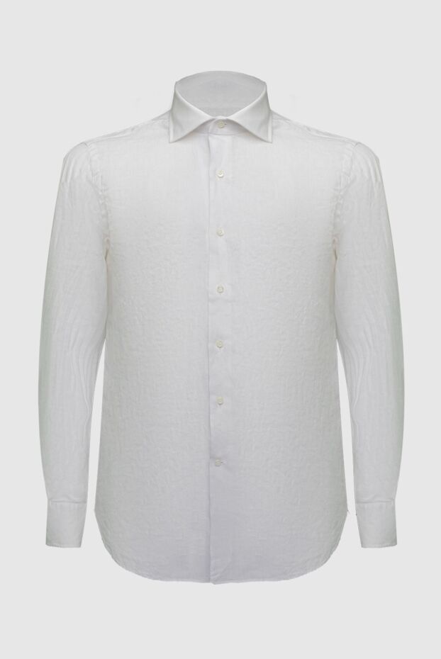 Alessandro Gherardi men's white shirt made of natural linen 169365 - photo 1