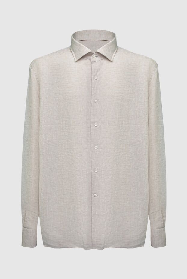 Alessandro Gherardi beige linen shirt for men 169370 - photo 1