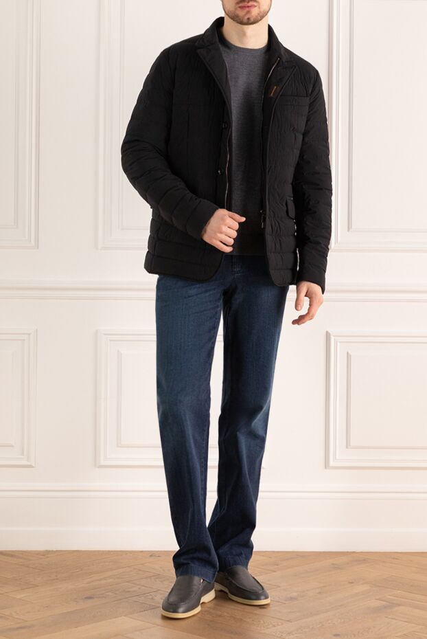 Moorer black polyamide jacket for men 169494 - photo 2
