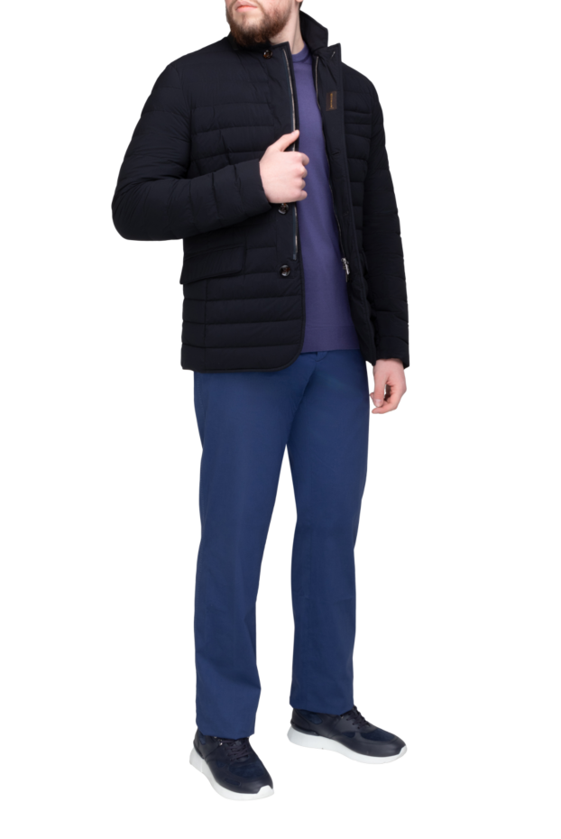Moorer men's blue polyamide jacket 169495 - photo 2