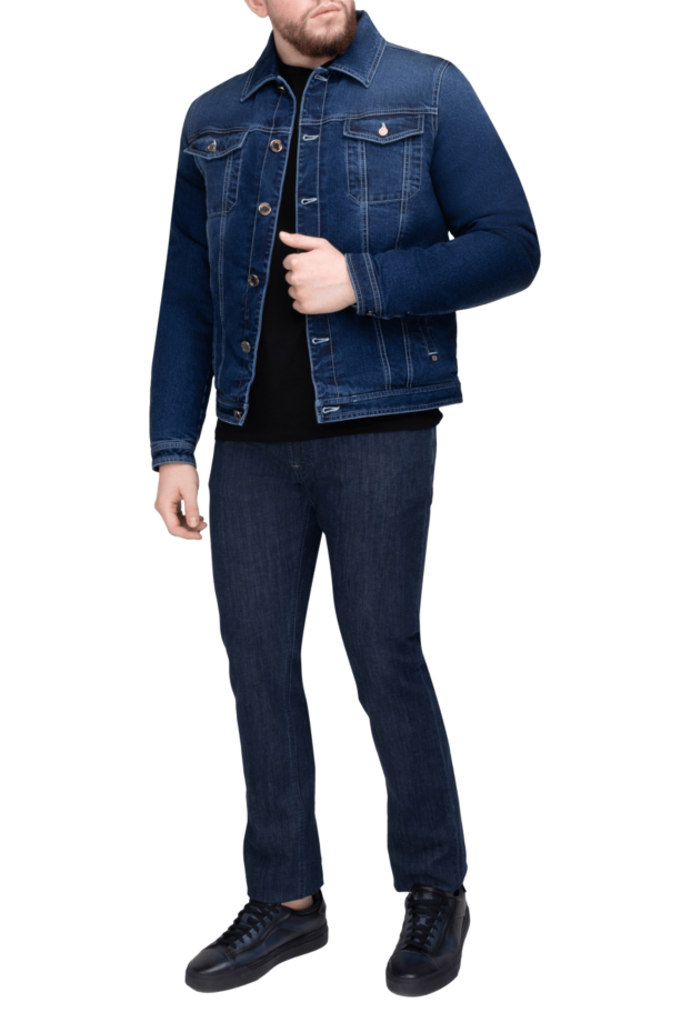 Moorer denim jacket made of cotton and polyamide blue for men 169504 - photo 2