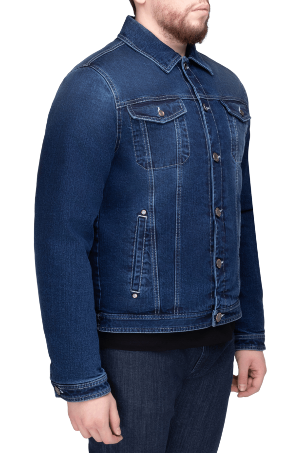 Moorer denim jacket made of cotton and polyamide blue for men 169504 - photo 3