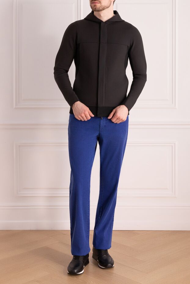 Loro Piana куртка из шерсти и эластана черная мужская 169633 - фото 2