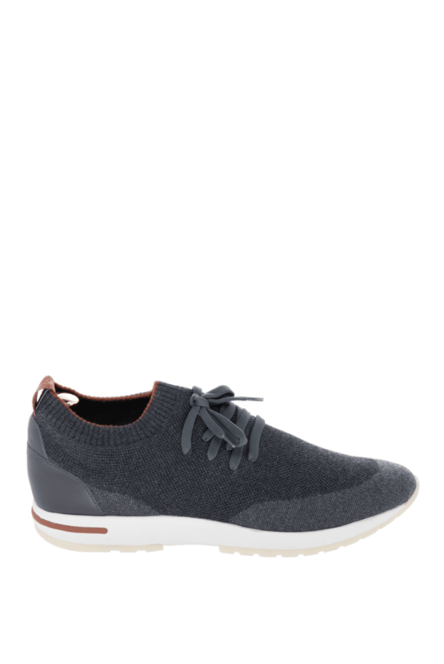 Loro Piana 360 lp flexy walk wish double layer wool sneakers grey men's 169677 - photo 1
