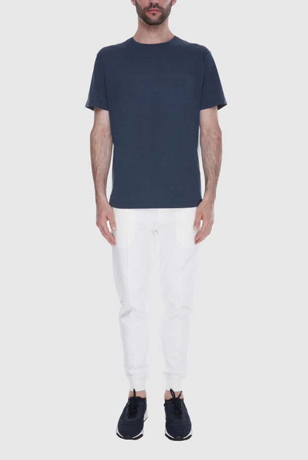 Loro Piana men's t-shirt in muted turquoise blue
 169692 - photo 2