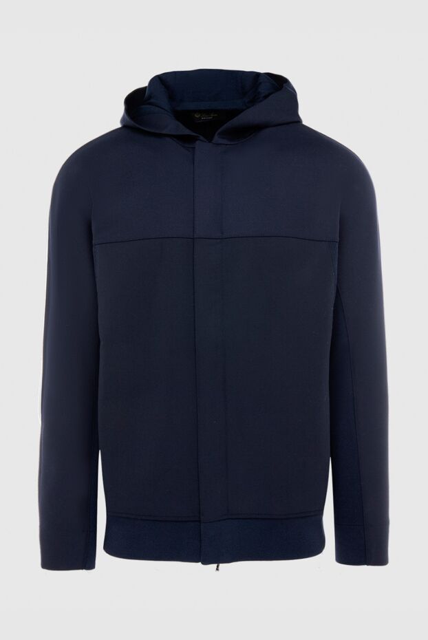 Loro Piana куртка из шерсти и эластана синего мужская куртка 169735 - фото 1