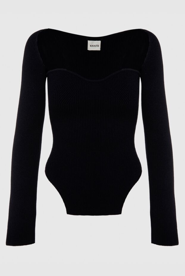 Khaite black viscose jumper for women 169801 - photo 1