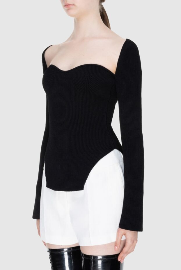 Khaite black viscose jumper for women 169801 - photo 3