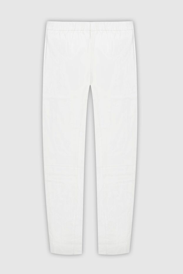 Max&Moi women's leather pants in white, tight-fitting 169830 - photo 1