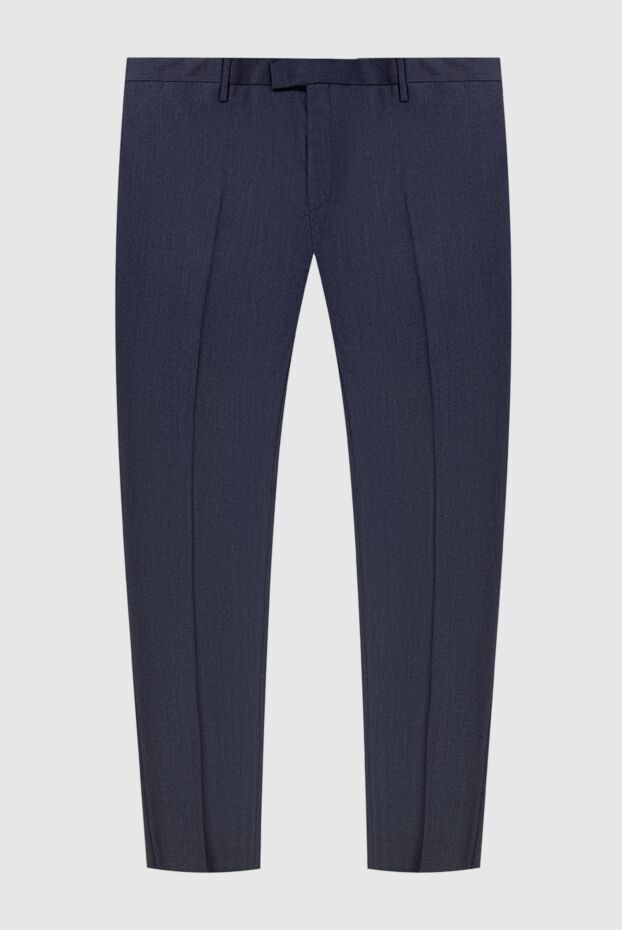 PT01 (Pantaloni Torino) ерлерге арналған көк түсті, классикалық тік формадағы шалбар 169882 - фото 1