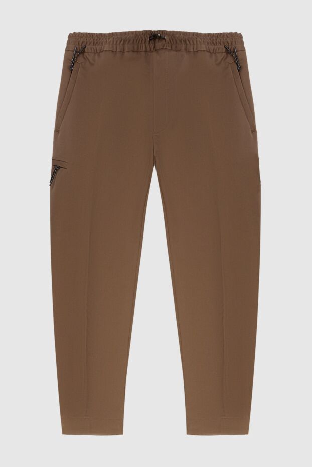 PT01 (Pantaloni Torino) мақта және жүн шалбар, қоңыр, ерлерге арналған 169888 - фото 1