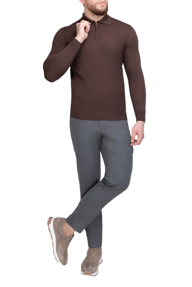 PT01 (Pantaloni Torino) men's tapered fleece trousers 169894 - photo 2