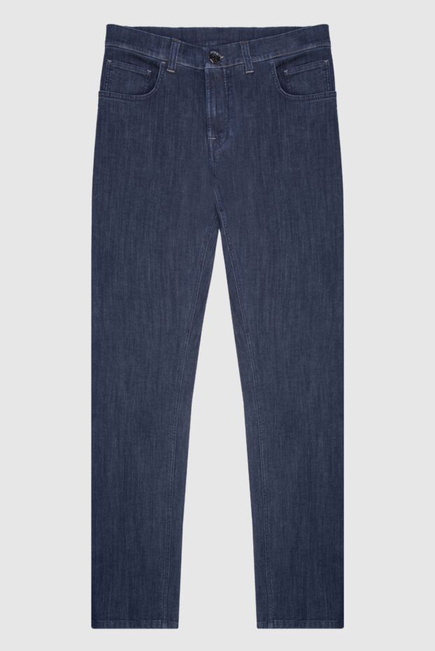 Men's slim fit jeans in dark indigo - photo 1