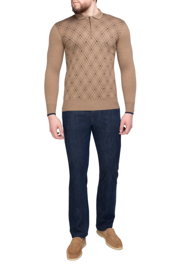 Men's slim fit jeans in dark indigo - photo 2