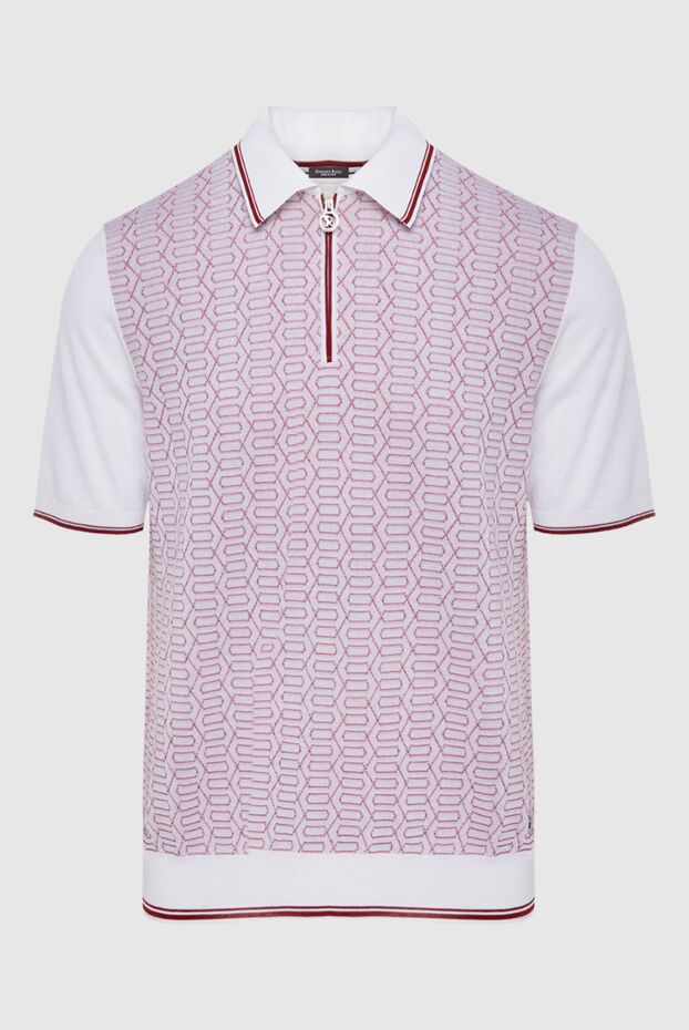 Stefano Ricci polo from cotton and silk white for men 170135 - photo 1