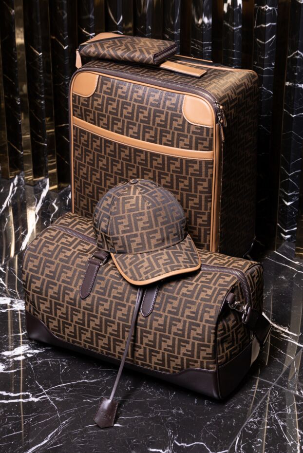Large Duffle Travel Bag in Jacquard Fabric with a Pattern - photo 2