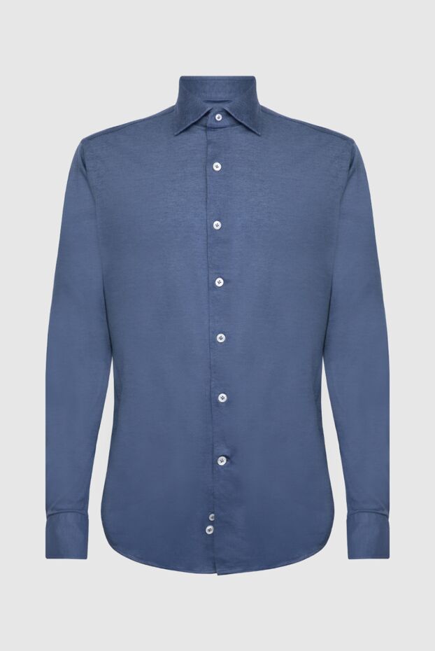 Alessandro Gherardi men's shirt in a muted denim shade made of stretch cotton jersey 170238 - photo 1
