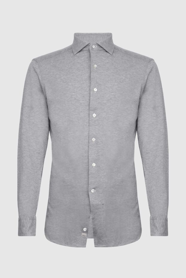 Alessandro Gherardi men's pearl gray shirt made of soft cotton jersey 170240 - photo 1