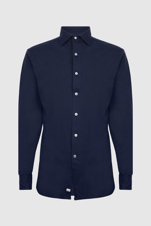 Alessandro Gherardi men's midnight blue stretch cotton jersey shirt 170241 - photo 1
